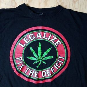 Vintage Legalize Cannabis Weed Fix The Deficit T-Shirt